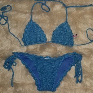 True Religion Ocean Blue Knit Bikini